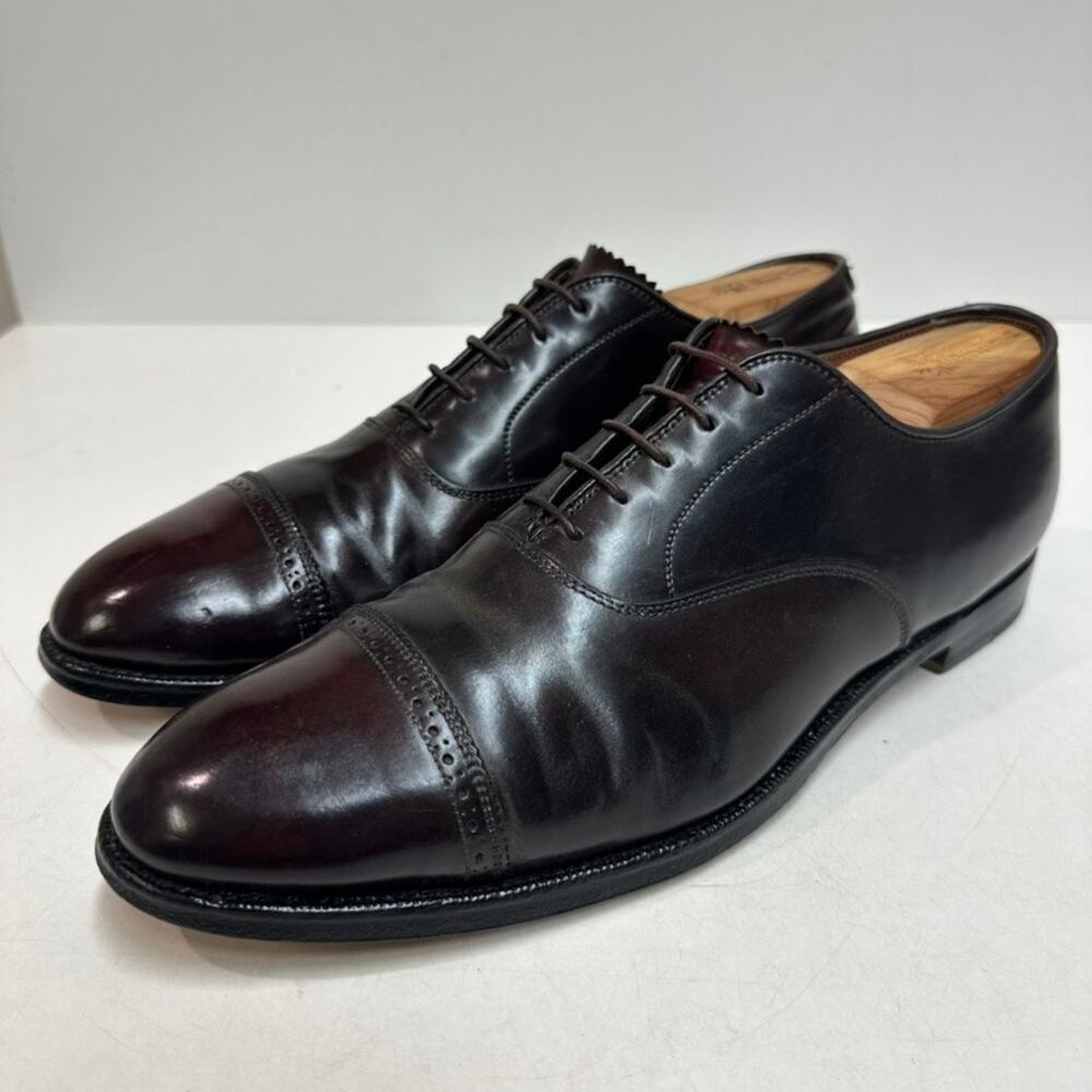 NEW HEELS Alden 9015 Color 8 Shell Cordovan Perf Tip Bal Oxford Made USA 10.5 B